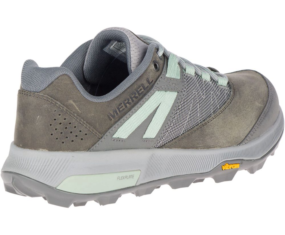 Buty Trekkingowe Merrell Damskie Szare - Zion - 871429-JBZ